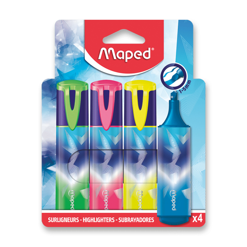 Zvýrazňovač Maped Arctic - 4 barvy Maped