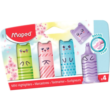 Zvýrazňovač Maped Pastel sada 4 barev Maped