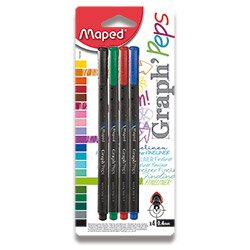 Liner Maped Graph'Peps sada 4 základních barev Maped