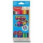 MAPED Pastelky trojboké DUO Color'Peps 12ks
