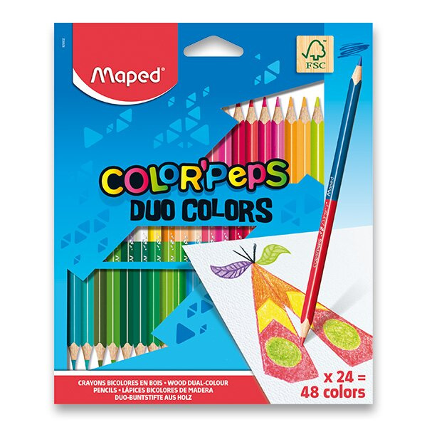 Pastelky Color Peps Duo 48 barev Maped