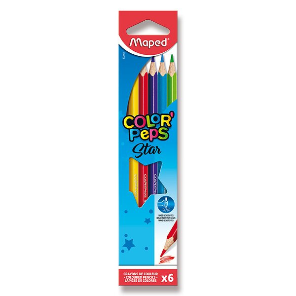 MAPED Pastelky trojboké Color'Peps 6ks