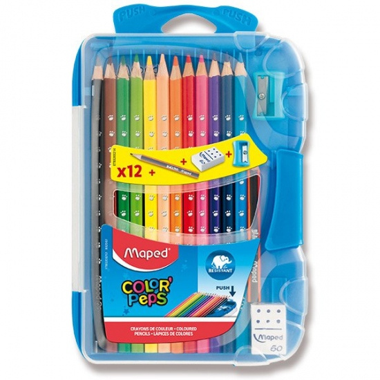 MAPED Pastelky trojhranné Color'Peps Smart Box 12ks