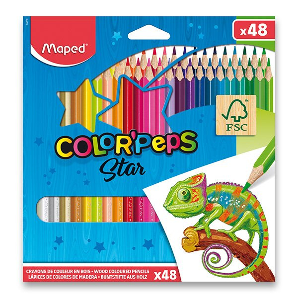 MAPED Pastelky trojboké Color'Peps 48ks