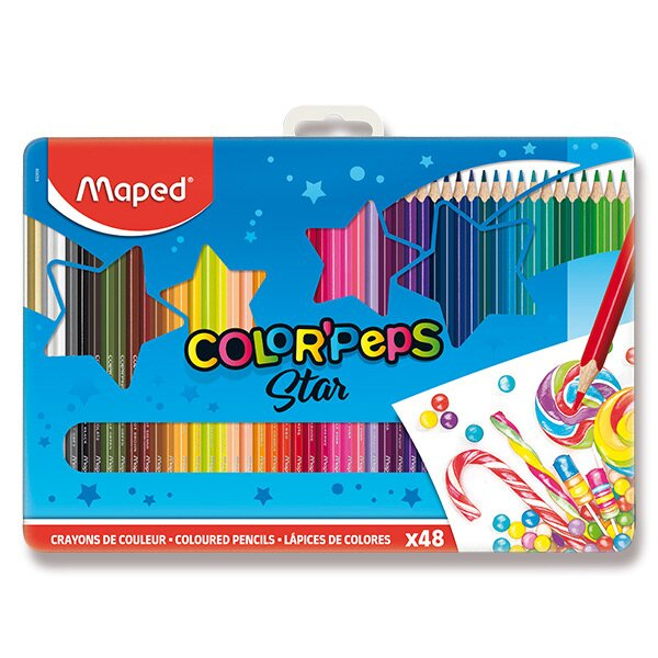 Trojhranné pastelky Maped Color'Peps 48 ks