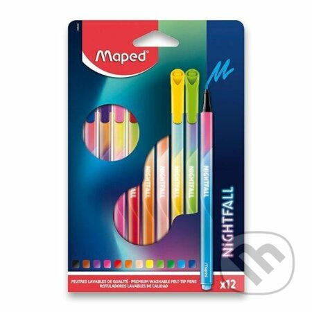 Dětské Fixy Maped Color`Peps Deco Nightfall - 12 barev Maped