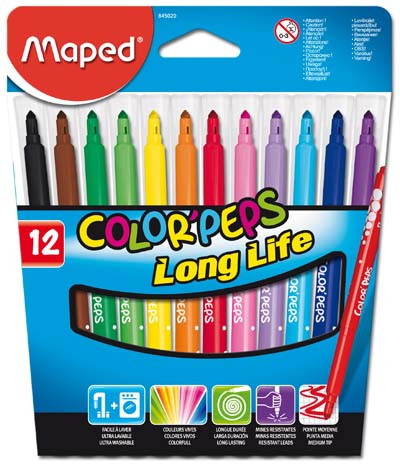MAPED Fixy Color'Peps Long Life 12ks
