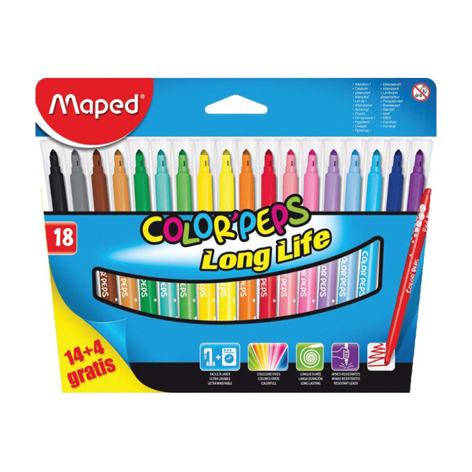 MAPED Fixy Color'Peps Long Life 18ks