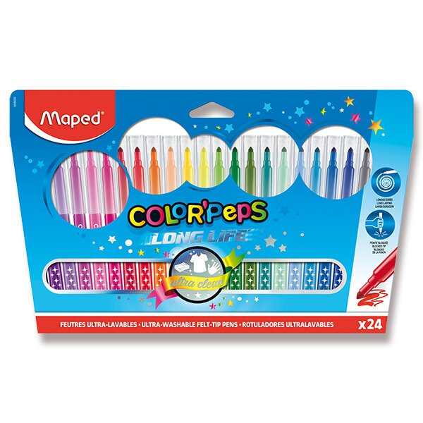 Fixy Color Peps Long Life 24 barev Maped