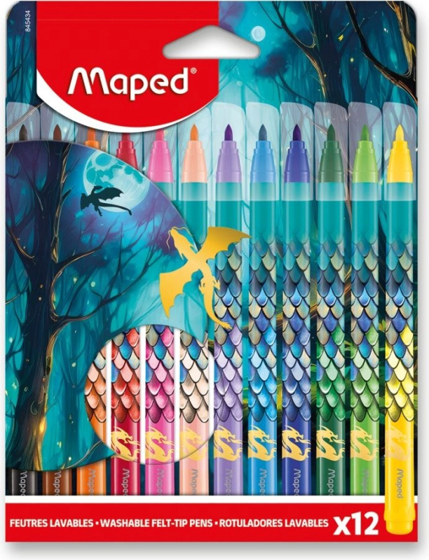 Dětské fixy Maped Dragon - 12 barev Maped