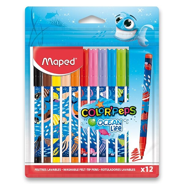 Fixy Color'Peps Ocean Life dekorované 12 ks