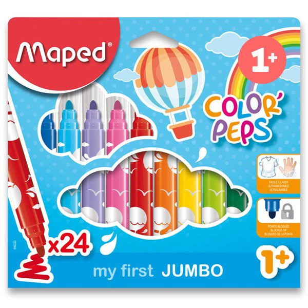 MAPED Fixy Color'Peps Early Age Jumbo 24ks