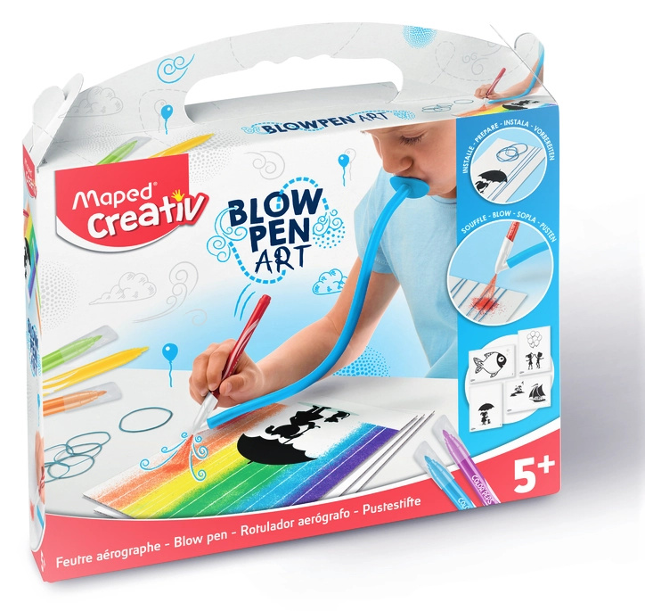Maped Sada Creativ Blowpen String´Art Foukací pero 6 barev