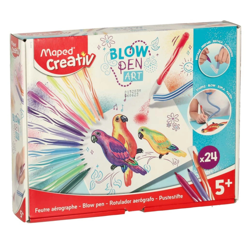 Maped Sada Creativ Blowpen Pop´Art Foukací pero 24 barev