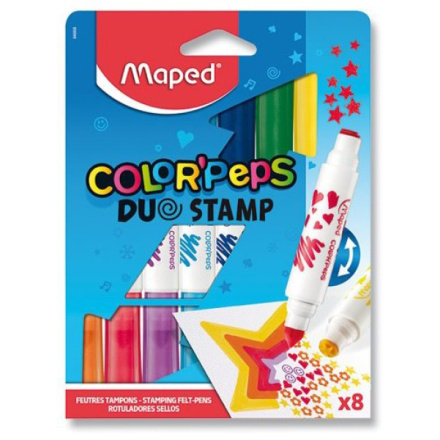Maped 6808 Dětské fixy Color´Peps Duo Stamp 8 ks