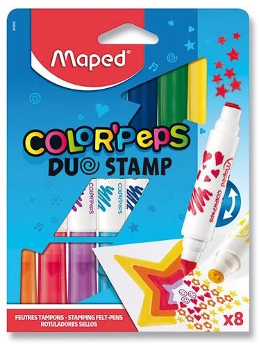 Maped 6808 Dětské fixy Color´Peps Duo Stamp 8 ks