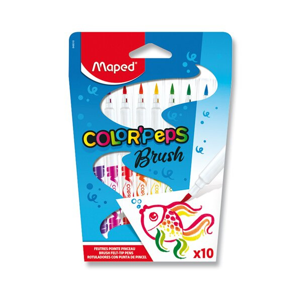 Fixy Color Peps Brush 10 barev Maped