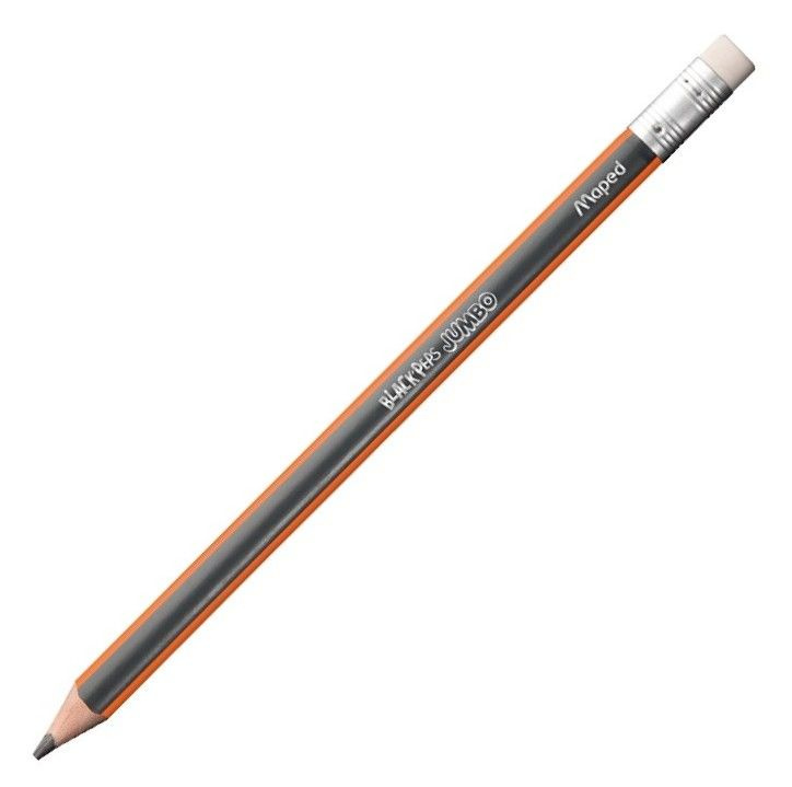 Tužka Black Peps Jumbo tvrdost HB s pryží 1 ks Maped