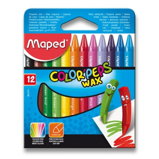 Voskovky Color Peps Wax 12 barev Maped