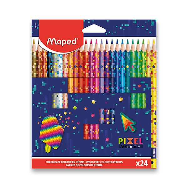 Maped Pastelky Pixel Party 862206 24 ks
