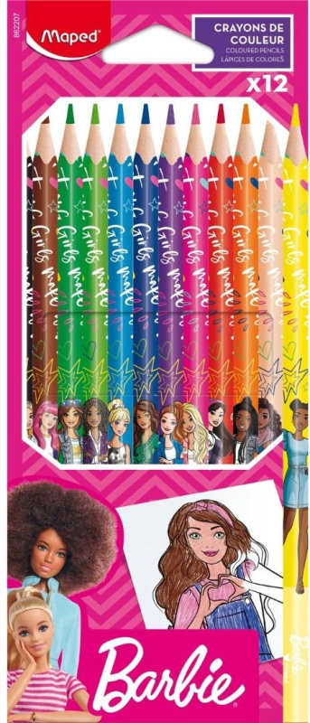 Pastelky Maped Barbie 12 barev Maped