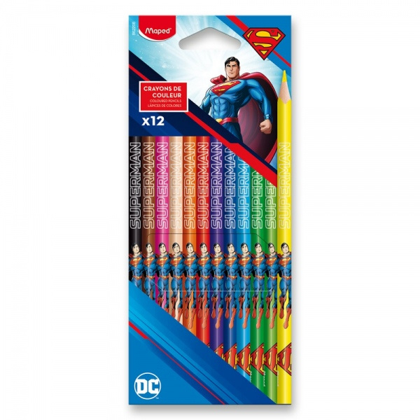 Pastelky Maped Superman - 12 ks Maped