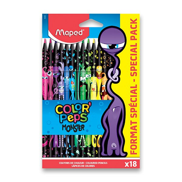 MAPED Pastelky Color'Peps Monster 18ks