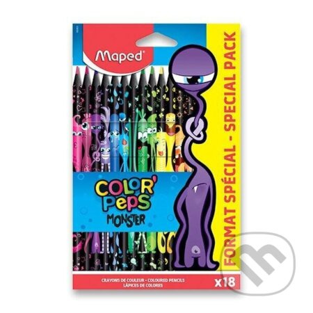 MAPED Pastelky Color'Peps Monster 18ks