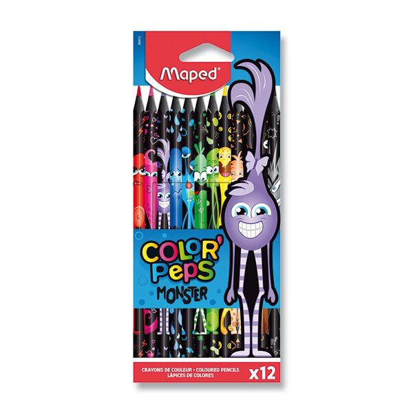 MAPED Pastelky trojboké Color'Peps Monster 12ks
