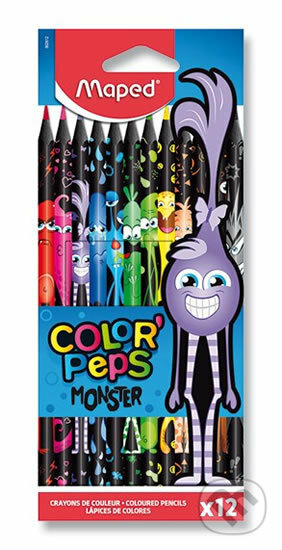 MAPED Pastelky trojboké Color'Peps Monster 12ks