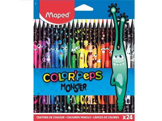 MAPED Pastelky trojboké Color'Peps Monster 24ks