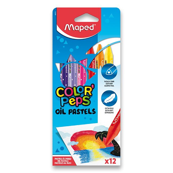 MAPED Olejové voskovky Color'Peps 12ks
