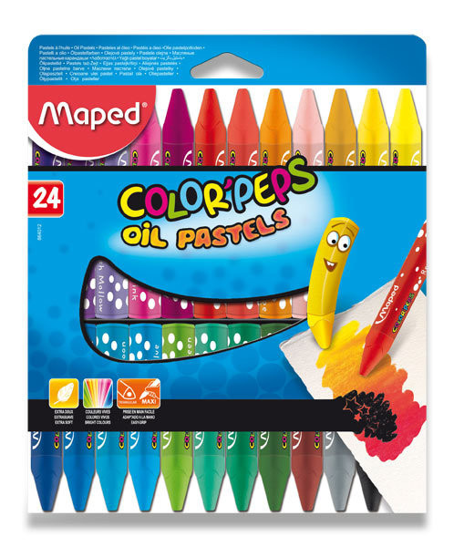 MAPED Trojhranné olejové pastely Color'Peps 24ks