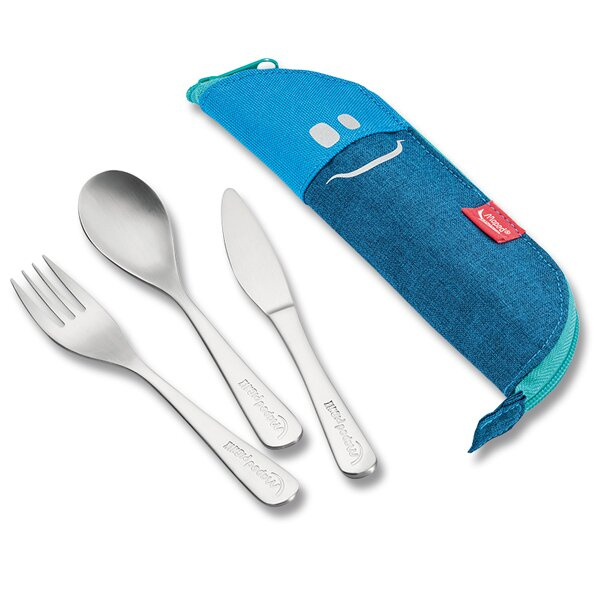 Pouzdro s příborem Maped Concepd Kids modrý, 3 ks Maped