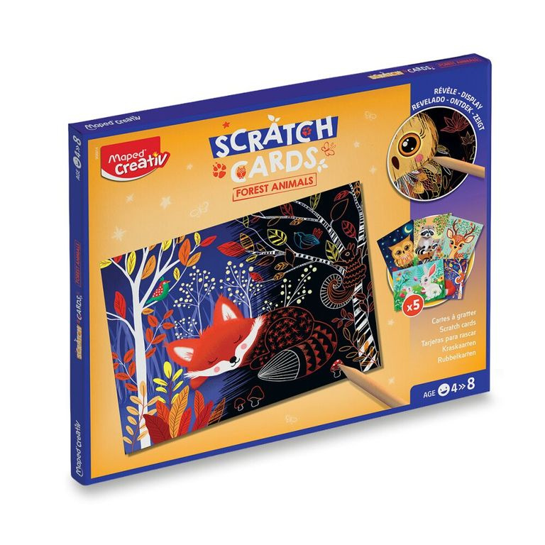 Maped Creativ Scratch Cards - kreativní sada - Forest Animals