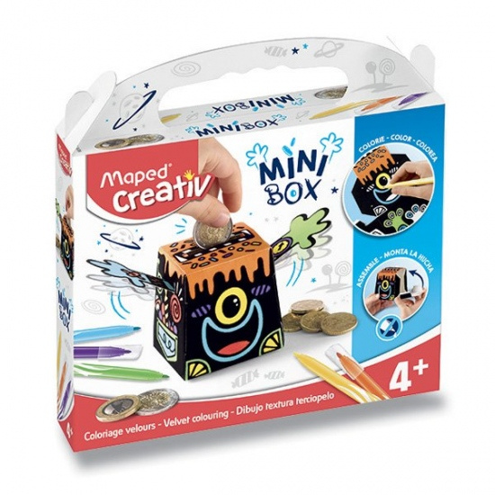 MiniBox Sametové malování - pokladnička Maped