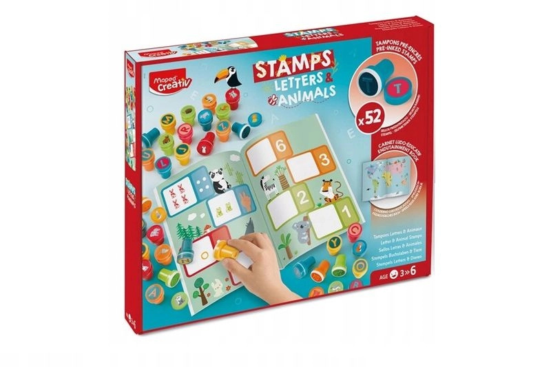Sada Maped creativ Stamps Alphabet a Animals 26 + 26 ks razítek Maped