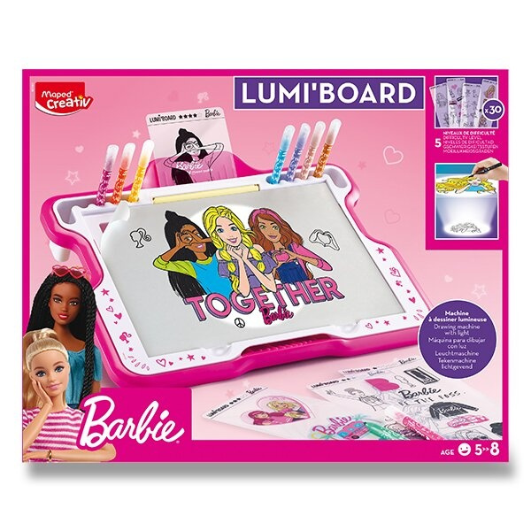 Maped Sada Creativ Barbie Lumi Board tabule s podsvícením
