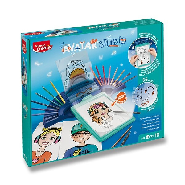 Sada Maped Creativ Avatar Studio tabulka s podsvícením Maped