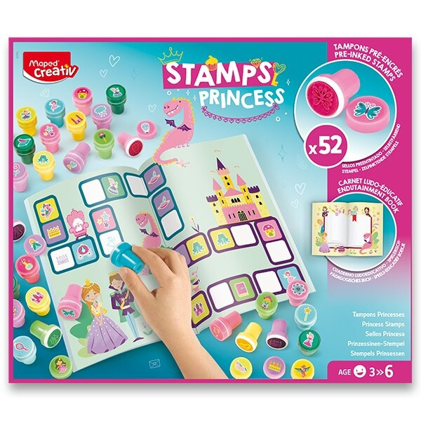 Sada Maped creativ Stamps Princess 52 ks razítek Maped
