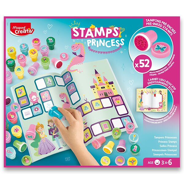 Sada Maped creativ Stamps Princess 52 ks razítek Maped