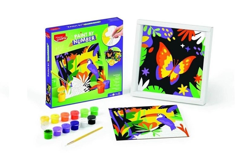 Kreativní sada Maped Creativ Paint by number tukan a motýl Maped