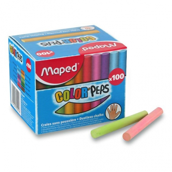 Křídy 100 ks barevné Maped