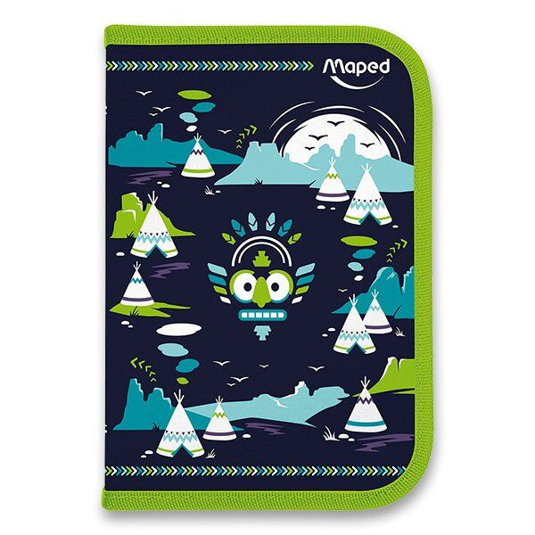 Penál Maped Tatoo - 1patrový, vybavený, motiv Totem