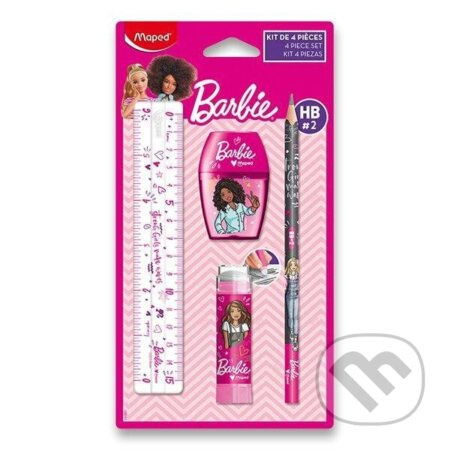 MAPED Souprava MAPED Barbie 4ks školních potřeb 486817