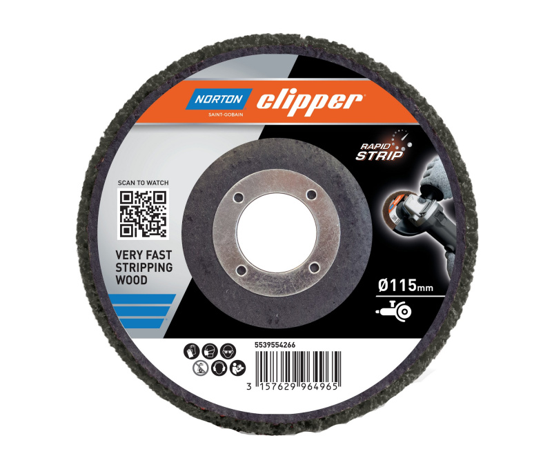 Kotouč čistící na dřevo Norton Clipper Rapid Strip 125×22,23 mm