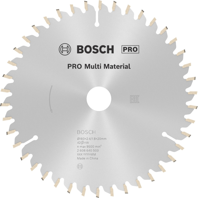 Bosch Pilový kotouč PRO Multi Material, pr. 160 x 20 mm