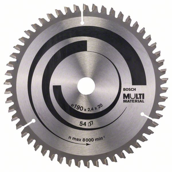 Kotouč pilový Bosch Multi Material 190×20/16×2,4 mm 54 z.