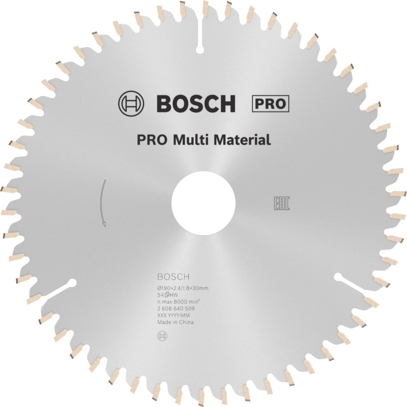 Bosch Pilový kotouč Pro Multi Material 190 x 30 mm