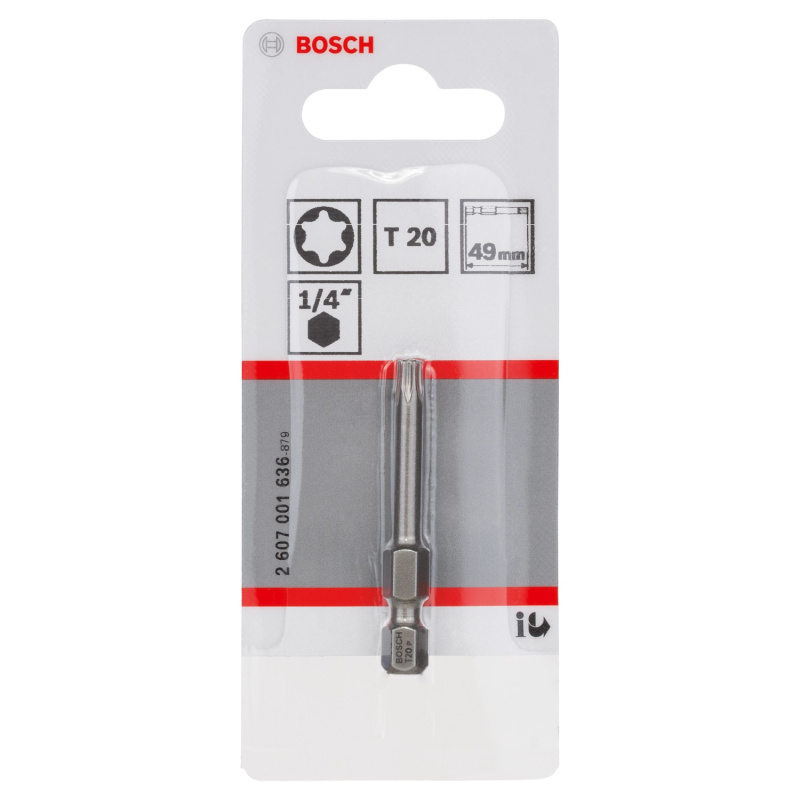 Bosch Šroubovací nástavec Extra Hard T20, 49 mm, 3 ks